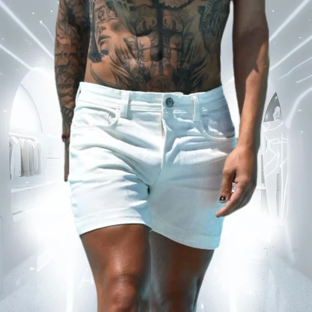 White Fit Shorts