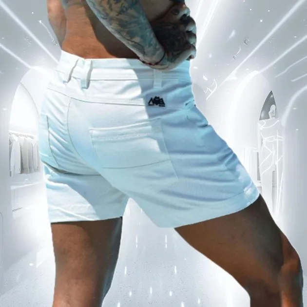 White Fit Shorts