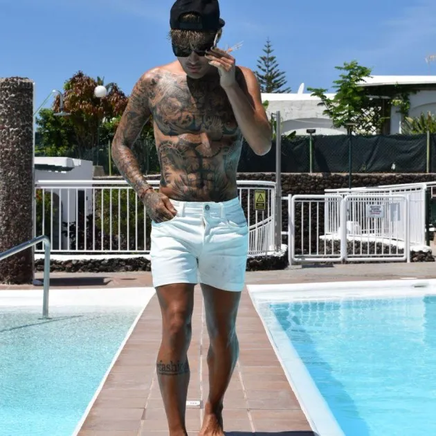 White Fit Shorts