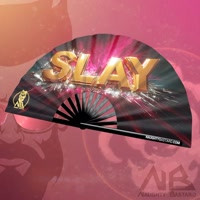 SLAY Clack Fan – Gold Fuchsia | Naughty Bastard