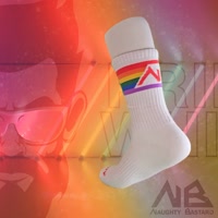 Pride White Crew Sock