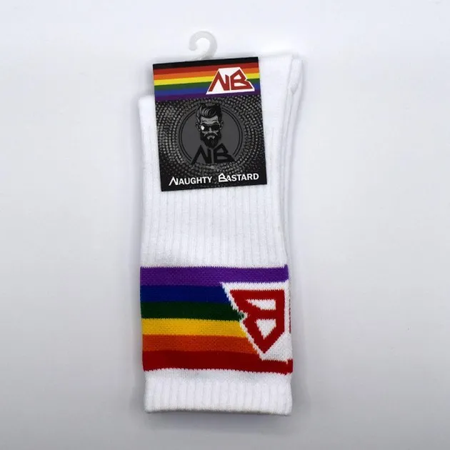 Pride White Crew Sock