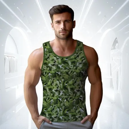 Tank Top Naughty Camouflage Green