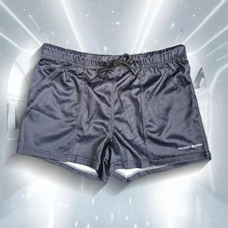 Black Solid Mini Short