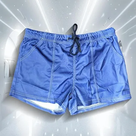 Solid Navy Blue Mini Shorts
